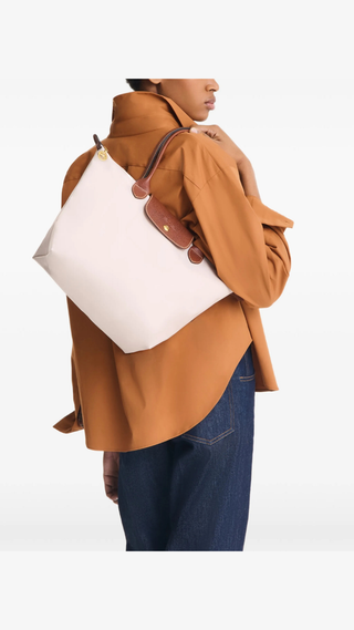 Cartera Longchamp Asas Cortas Mediana Beige