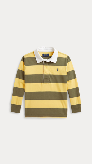 Camisa Ralph Lauren The Iconic Rugby Shirt Navy / Yellow
