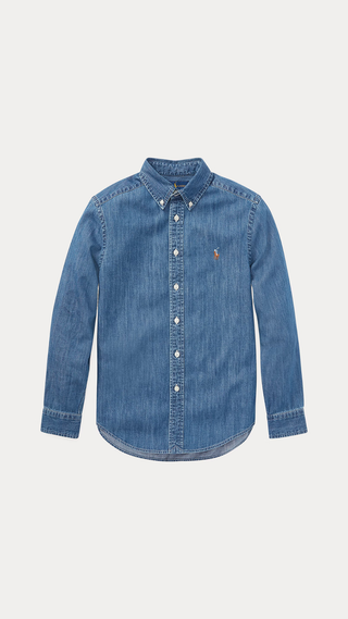 Camisa Ralph Lauren Chambray Boxy Shirt Jean