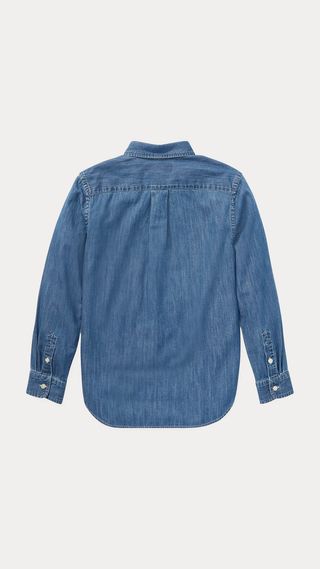 Camisa Ralph Lauren Chambray Boxy Shirt Jean