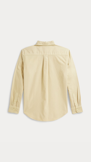 Camisa Ralph Lauren Garment-Dyed Cotton Oxford Beige