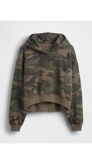 Hoodie Gap Cropped Hoodie Neutral Camo