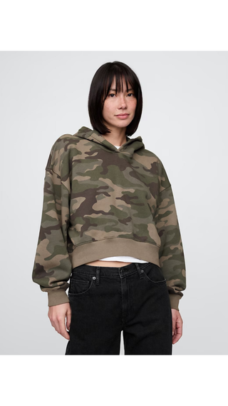 Hoodie Gap Cropped Hoodie Neutral Camo
