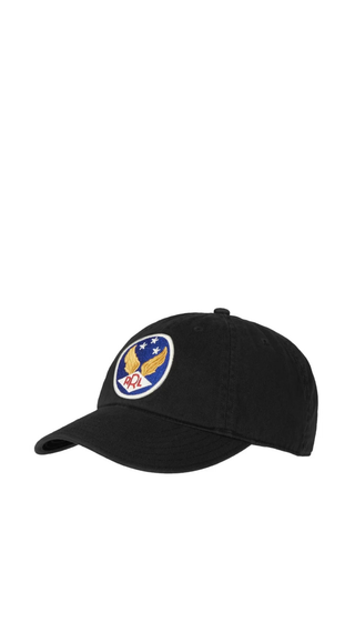 Gorra Ralph Lauren Winged-Logo Twill Ball Cap Black