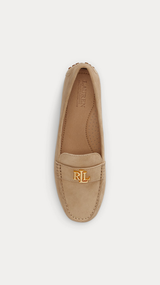 Mocasín Ralph Lauren Barnsbury Suede Loafer Tan