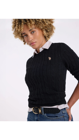 Sweater US POLO ASSN Cuello Redondo Negro