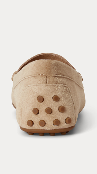 Mocasín Ralph Lauren Barnsbury Suede Loafer Tan