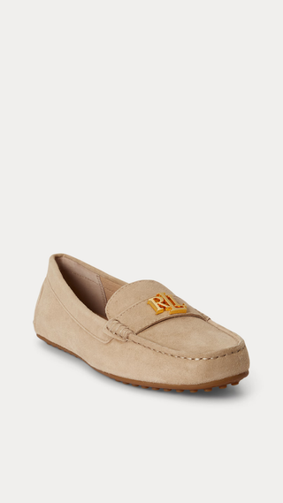 Mocasín Ralph Lauren Barnsbury Suede Loafer Tan