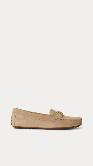 Mocasín Ralph Lauren Barnsbury Suede Loafer Tan