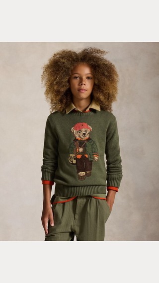 Sweater Ralph Lauren Polo Bear Jumper Cruise Olive