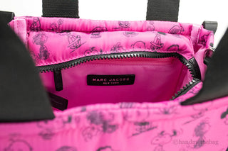 TOTE MARC JACOBS FUSCHIA FEDORA SNOOPY Small