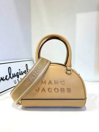 Cartera Marc Jacobs Bowling Bag Leather Small Iced Coffee