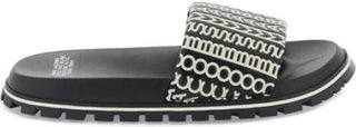 Sandalias Marc Jacobs The Monogram Slide Negras