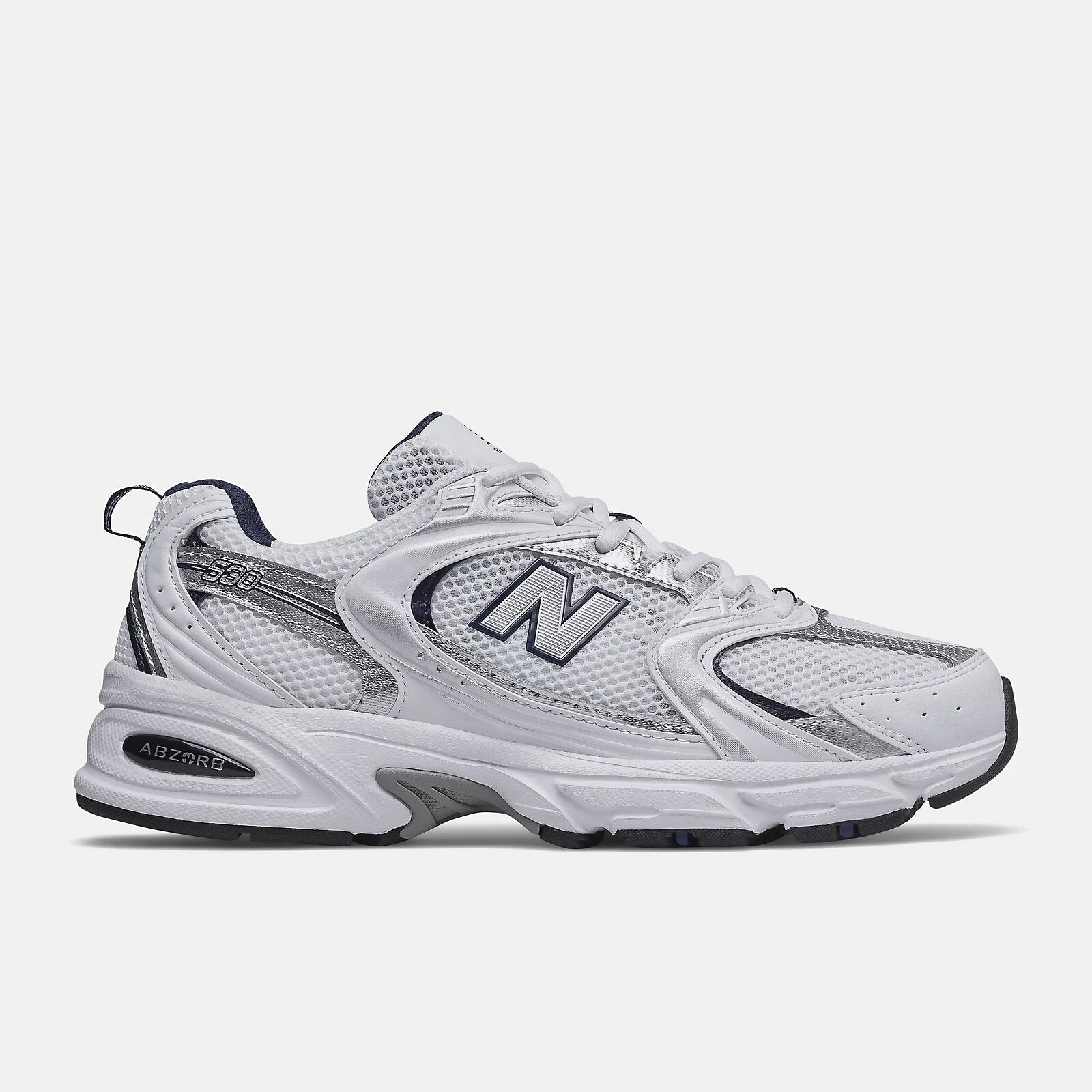 Zapatillas New Balance White Blue, ideales para un look casual con estilo.