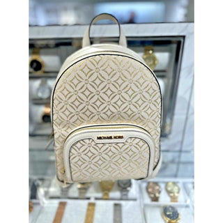 Mochila Michael Kors Jaycee Pale Gold Multi mediana