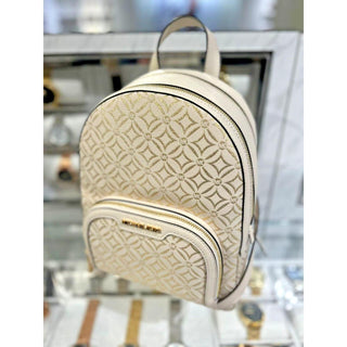 Mochila Michael Kors Jaycee Pale Gold Multi mediana