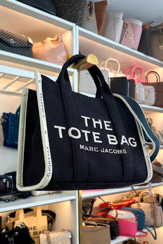 The Jacquard Medium Tote Bag Black Marc Jacobs