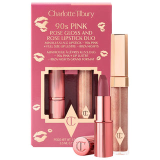 Charlotte Tilbury
K.I.S.S.I.N.G Lipstick and Lip Gloss Duos 90' Pink