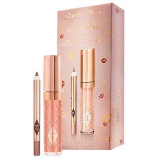 Charlotte Tilbury
Mini Glossy Pink Lip Gloss + Lip Liner Set Nude Pink