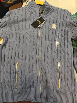 Sweater Ralph Lauren Cardigan Azul Claro