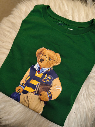 Polera Polo Bear Ralph Lauren Cotton Jersey Tee Green