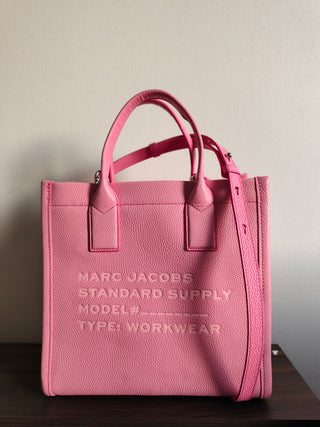 The Pebble Leather Standard Supply Tote Marc Jacobs medium Petal Pink