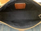 Cartera Coach Ashton Shoulder Denim Silver/Indigo
