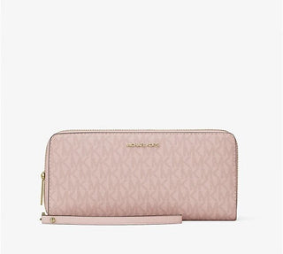 Billetera Michael Kors Jet Set Travel Large Travel Continental Wristlet Wallet Pink