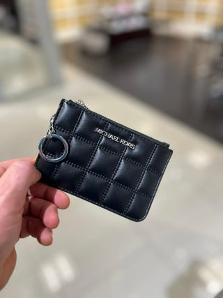 Tarjetero Michael Kors Jet Set Travel SM TZ Coinpouch Black