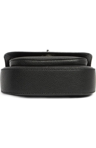 Crossbody Marc Jacobs Signet Turn Lock Leather Saddle Bag Crossbody Black