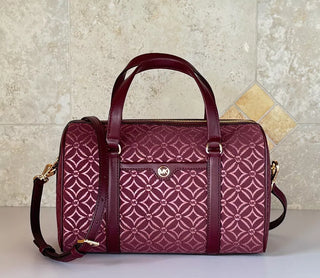 Cartera Michael Kors Duffle Travel Medium Oxblood Multi