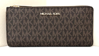 Billetera Michael Kors Jet Set Travel Brown
