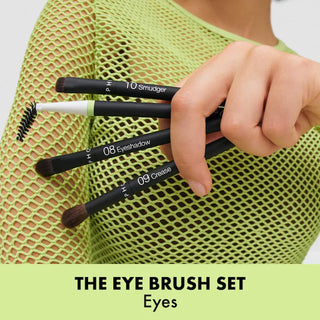 Set 4 Brochas Sephora The Eye Brush Set Negro