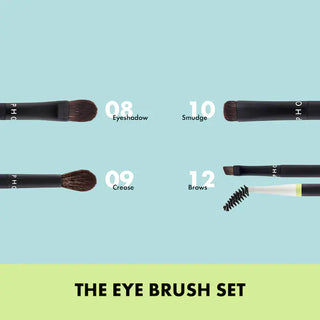 Set 4 Brochas Sephora The Eye Brush Set Negro