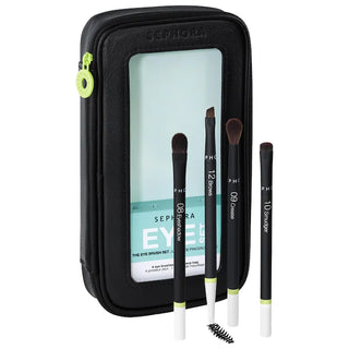 Set 4 Brochas Sephora The Eye Brush Set Negro