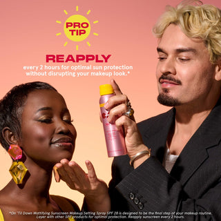 Mini Fijador ONE/SIZE by Patrick Starrr Mini On 'Til Dawn Mattifying Sunscreen Makeup Setting Spray SPF 28