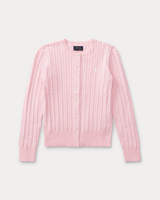 Sweater Polo Ralph Lauren Mini-Cable Cotton Cardigan Pink