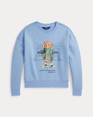 Poleron Polo Bear Ralph Lauren Terry Sweatshirt Chambray Blue