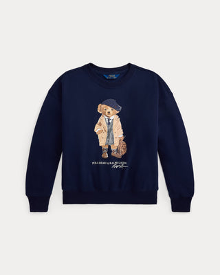 Poleron Polo Bear Ralph Lauren Fleece Boxy Sweatshirt Refined Navy