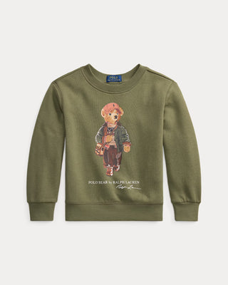 Poleron Ralph Lauren Bear Logo Verde