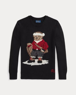Sweater Polo Bear Ralph Lauren Holiday Black