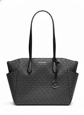 Tote Michael Kors Marilyn Large Zip Tote Shoulder Bag Black