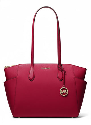 Tote Michael Kors Marilyn Women Medium Leather Tote Bag Cherry