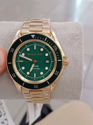 Reloj Michael Kors dorado verde mk9162