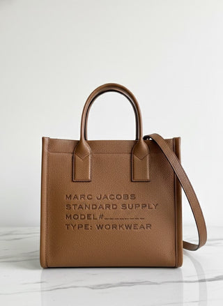 The Pebble Leather Standard Supply Tote Marc Jacobs Medium Cognac
