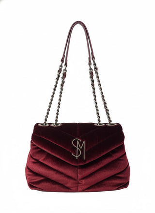 Cartera Steve Madden Bcoleman Velvet Bloodstone Shoulder