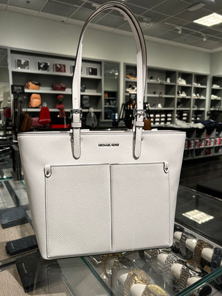 Tote Michael Kors Jet Set Travel Optic White Vegan Materials