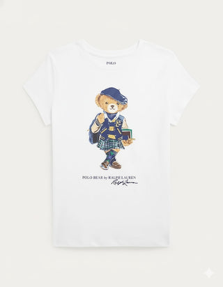 Polera Polo Bear Ralph Lauren Cotton Jersey T-Shirt White