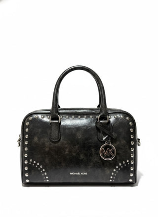 Cartera Michael Kors Thompson Duffle Satchel Medium Black