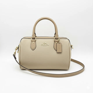 Cartera Coach Coach Satchel Bag Colorblock Canvas Dark Natural Multi